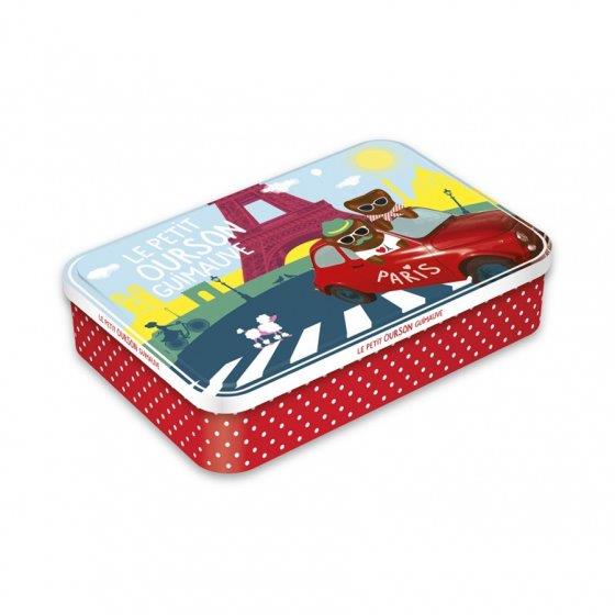Les oursons guimauve de notre enfance présentés en boîte métal, boîte carton ou sachets et coffret collector pour Noël.
