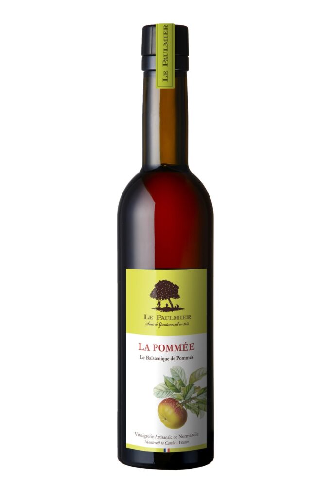 Balsamique de pommes La Pommée élaborée avec des variétés de pommes à cidre douces et douces-amères