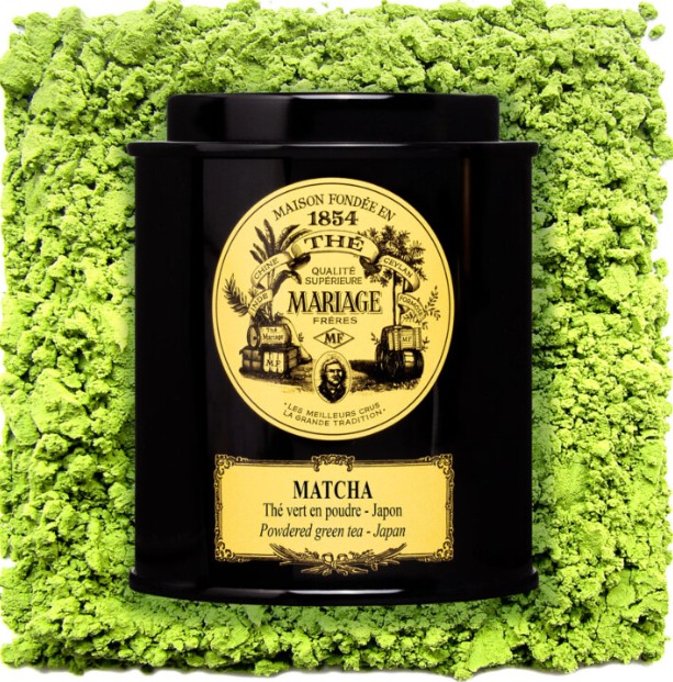 Thé vert Matcha Mariage Frères, poudre fine de thé japonais pour cérémonie
