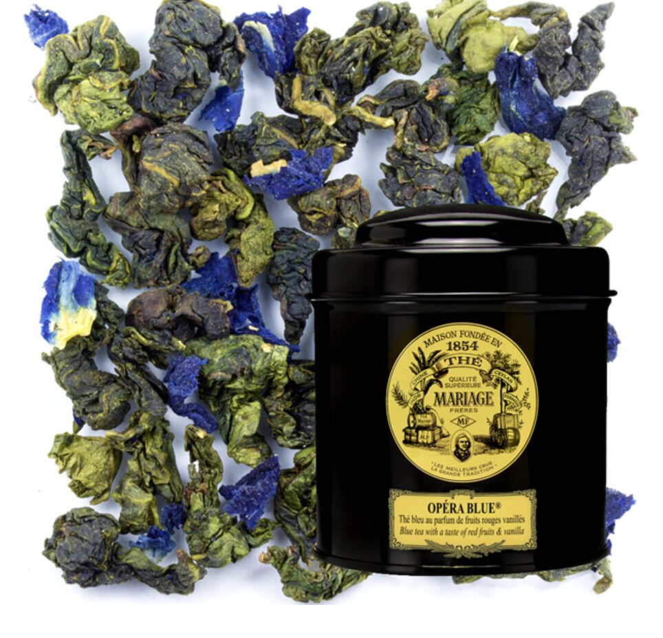 Thé bleu Opéra Blue® Mariage Frères, aux notes fruitées et florales