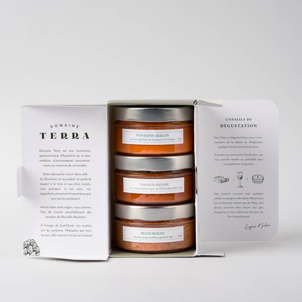 Coffret 3 tartinables du Domaine Terra